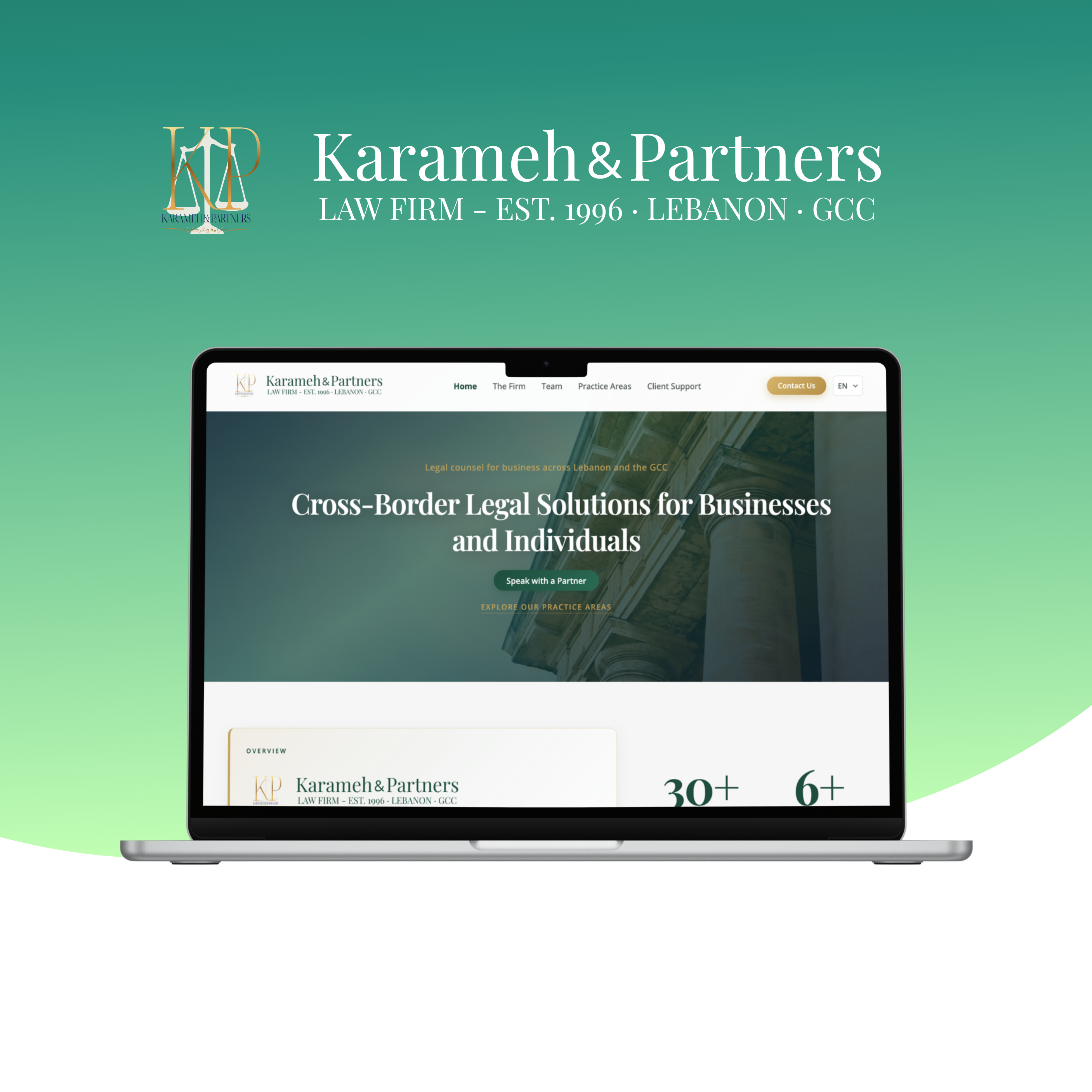 Site vitrine du cabinet d’avocats Karameh & Partners