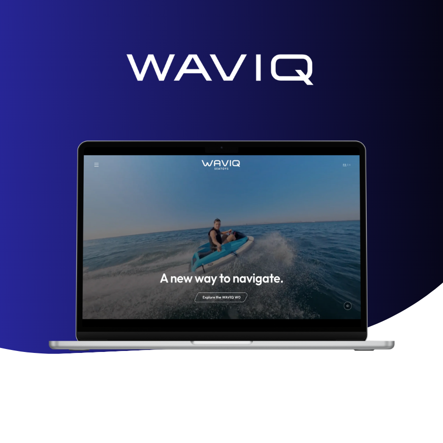 Site vitrine WAVIQ pour jouets nautiques